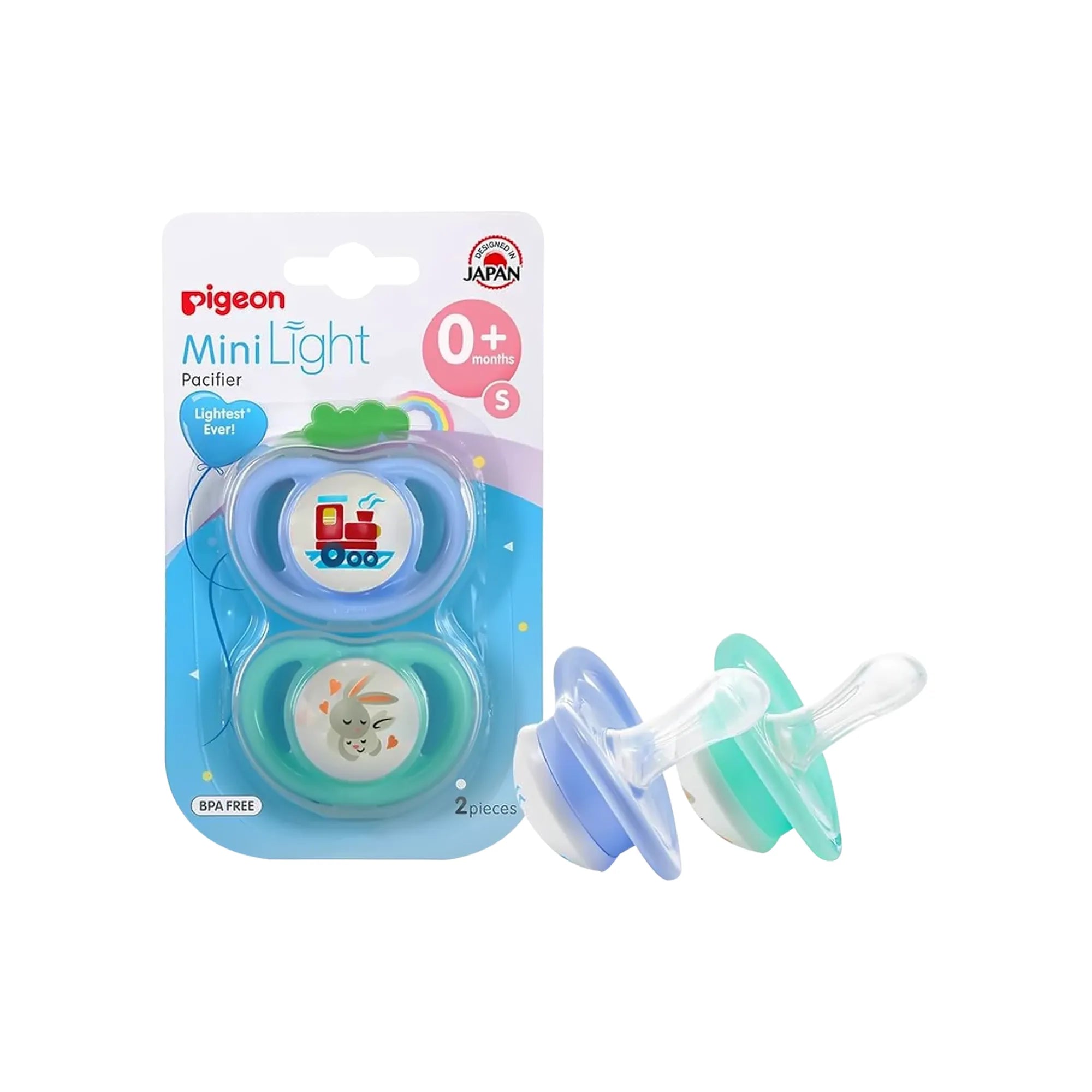 Pigeon Mini Light Pacifier 0+ Months (S) 2 Pcs