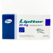 Lipitor 20 mg 30 Tabs For High Cholesterol