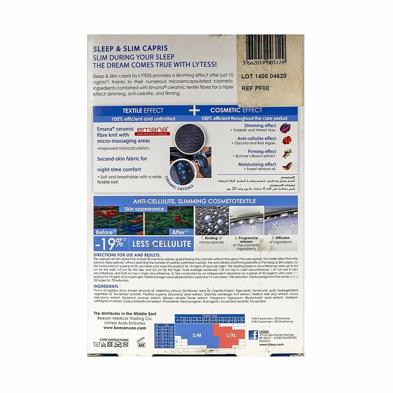 Lytess Sleep & Slim Capris Black S/M