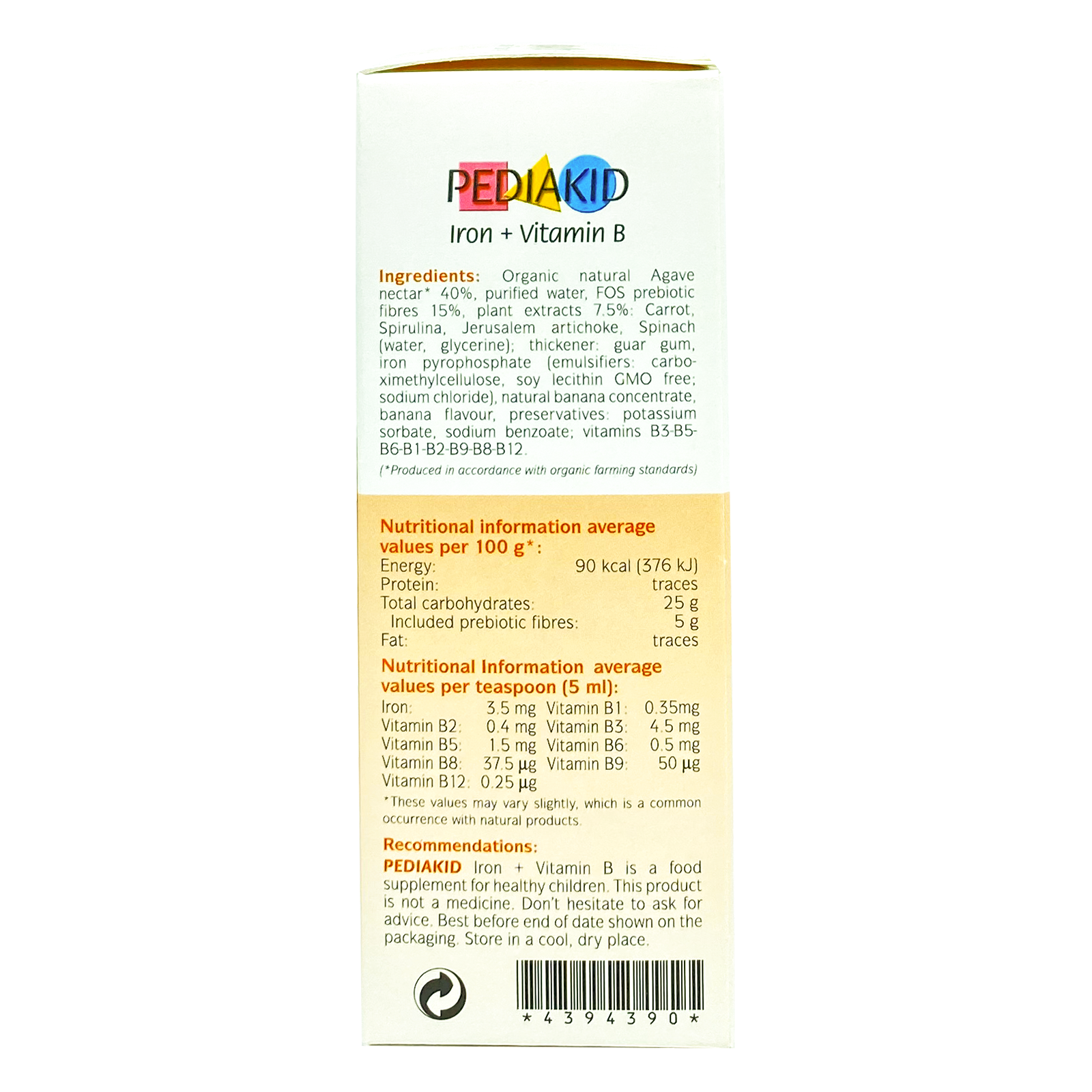 Pediakid Iron Vit Syrup 125 ml for anemia