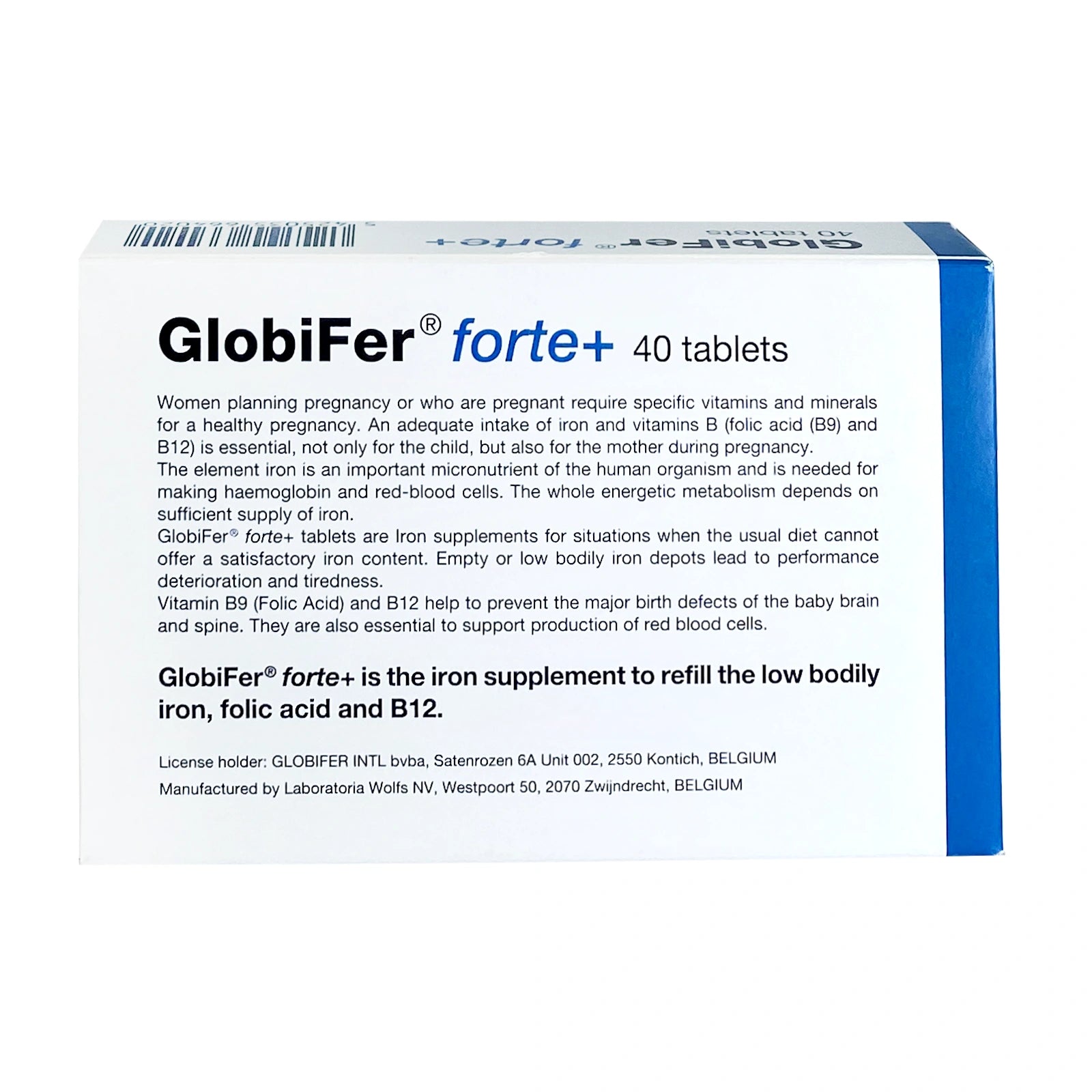 Globifer Forte+ Tabs 40'S