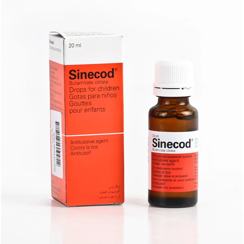 Sinecod 20Ml Drops for dry cough – Alsultan Pharmacy