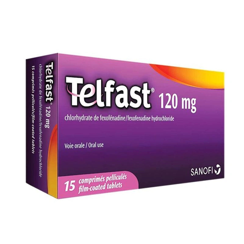 Telfast 120 Mg 15 Tablet as Antihistamine