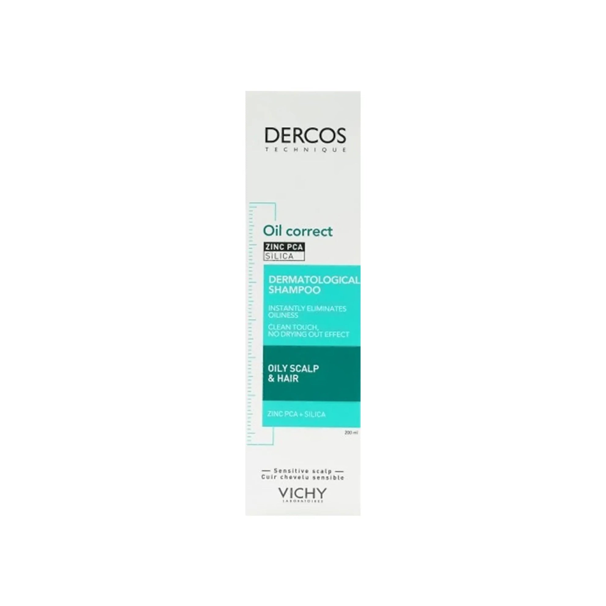Vichy Dercos Oil Correct Zinc + Silica Shampoo 200 ml