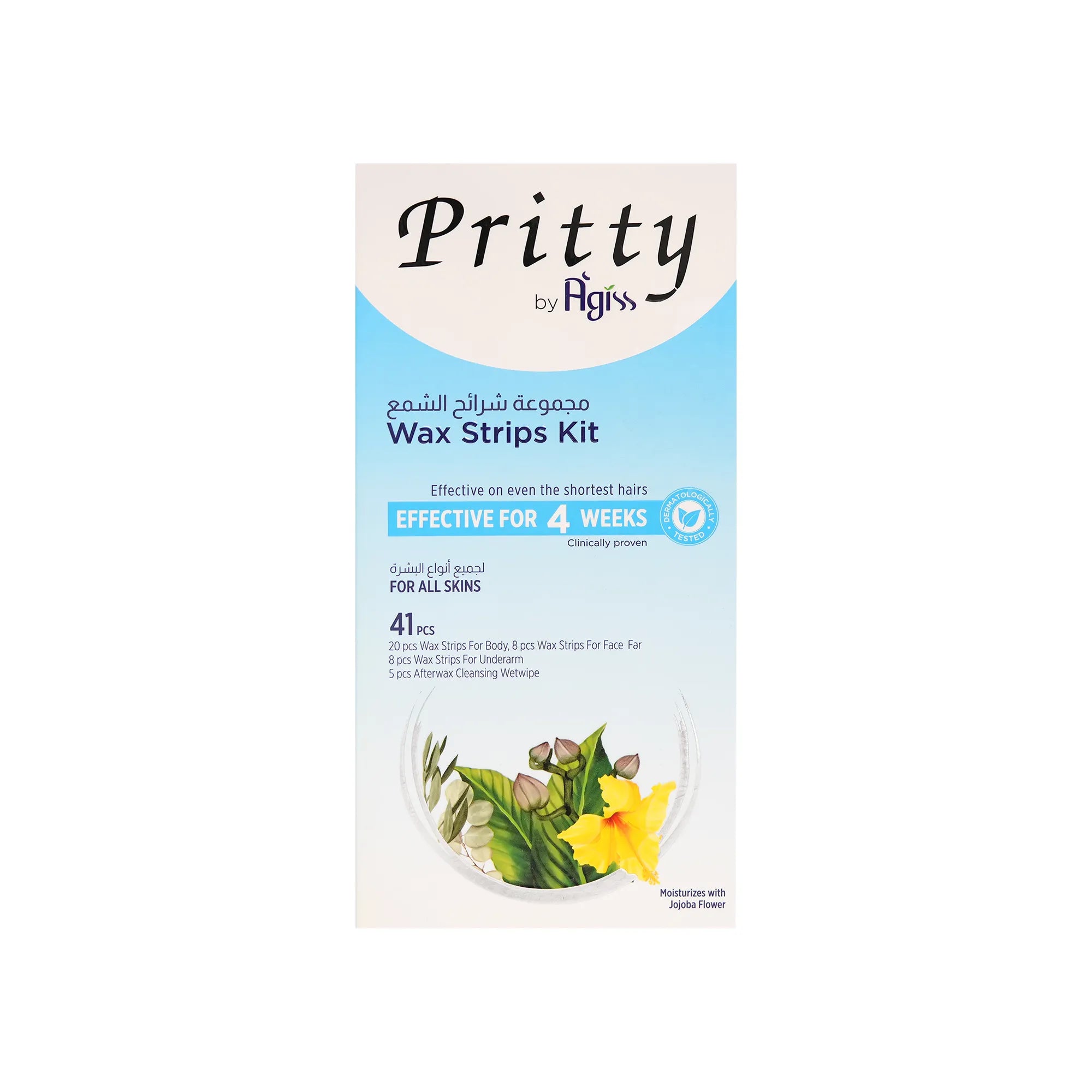Pritty Wax Strip Kit For All Skin Types 41 Pcs