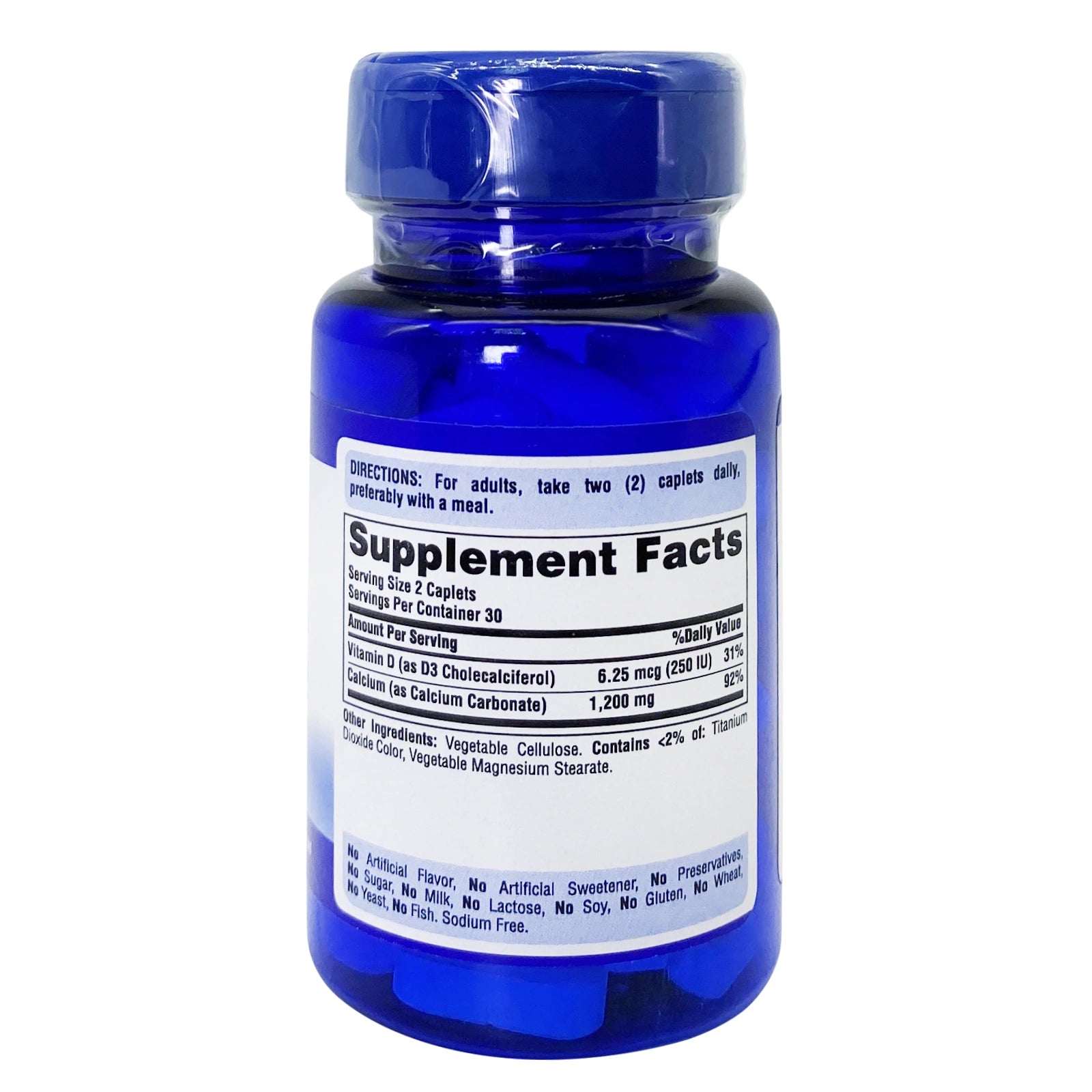 Puritan’s Pride Calcium 600+ Vit D Tabs 60's