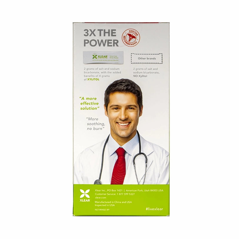 Xlear Xylitol Natural Sinus Rinse Kit (Bottle+ 6 Packets)