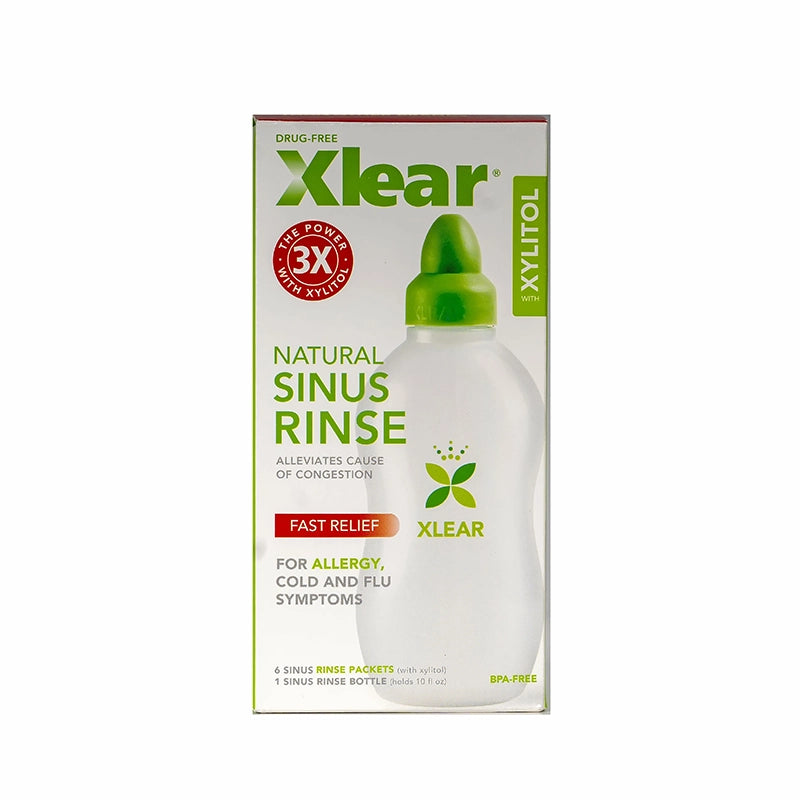 Xlear Xylitol Natural Sinus Rinse Kit (Bottle+ 6 Packets)