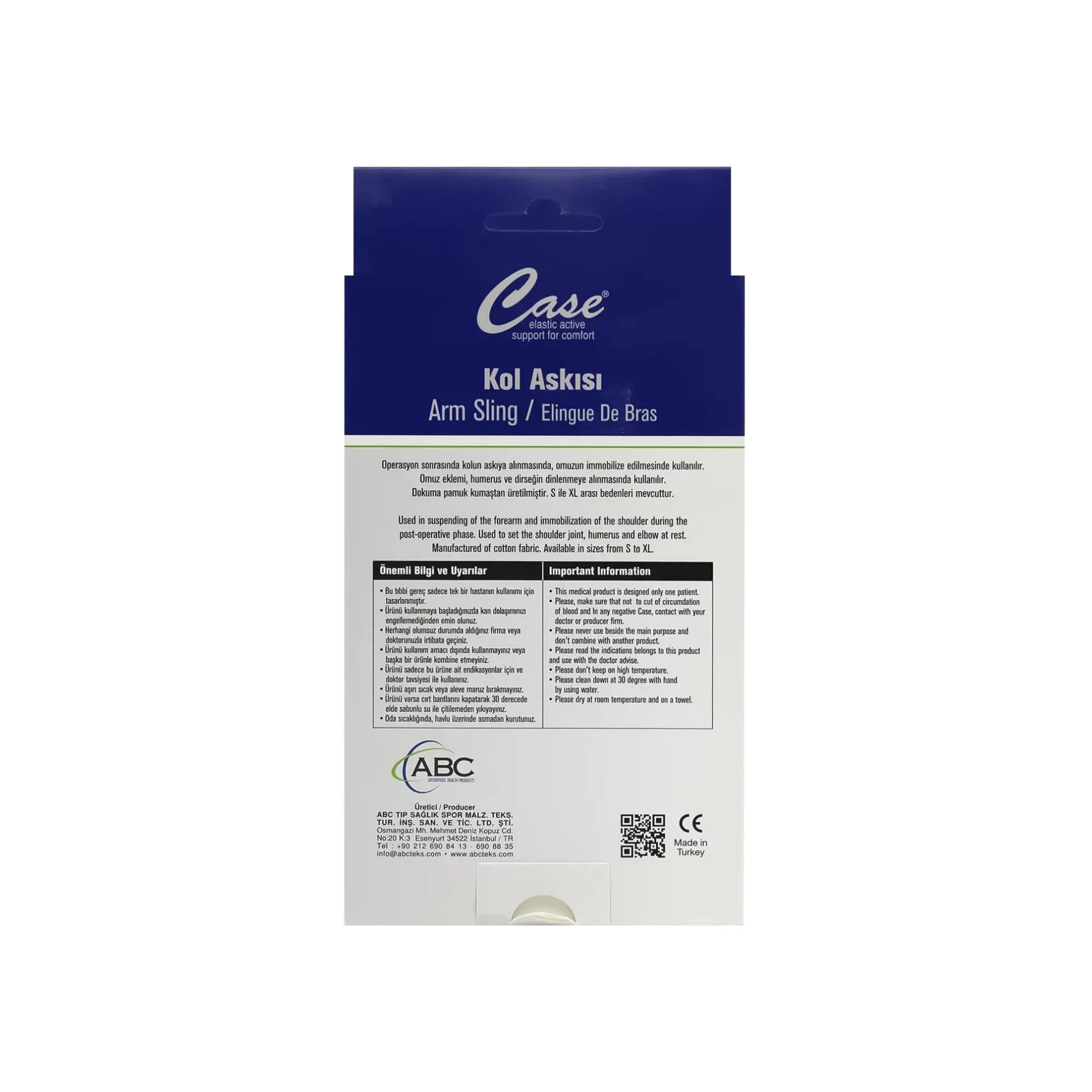 Case Arm Sling Fabric  XL