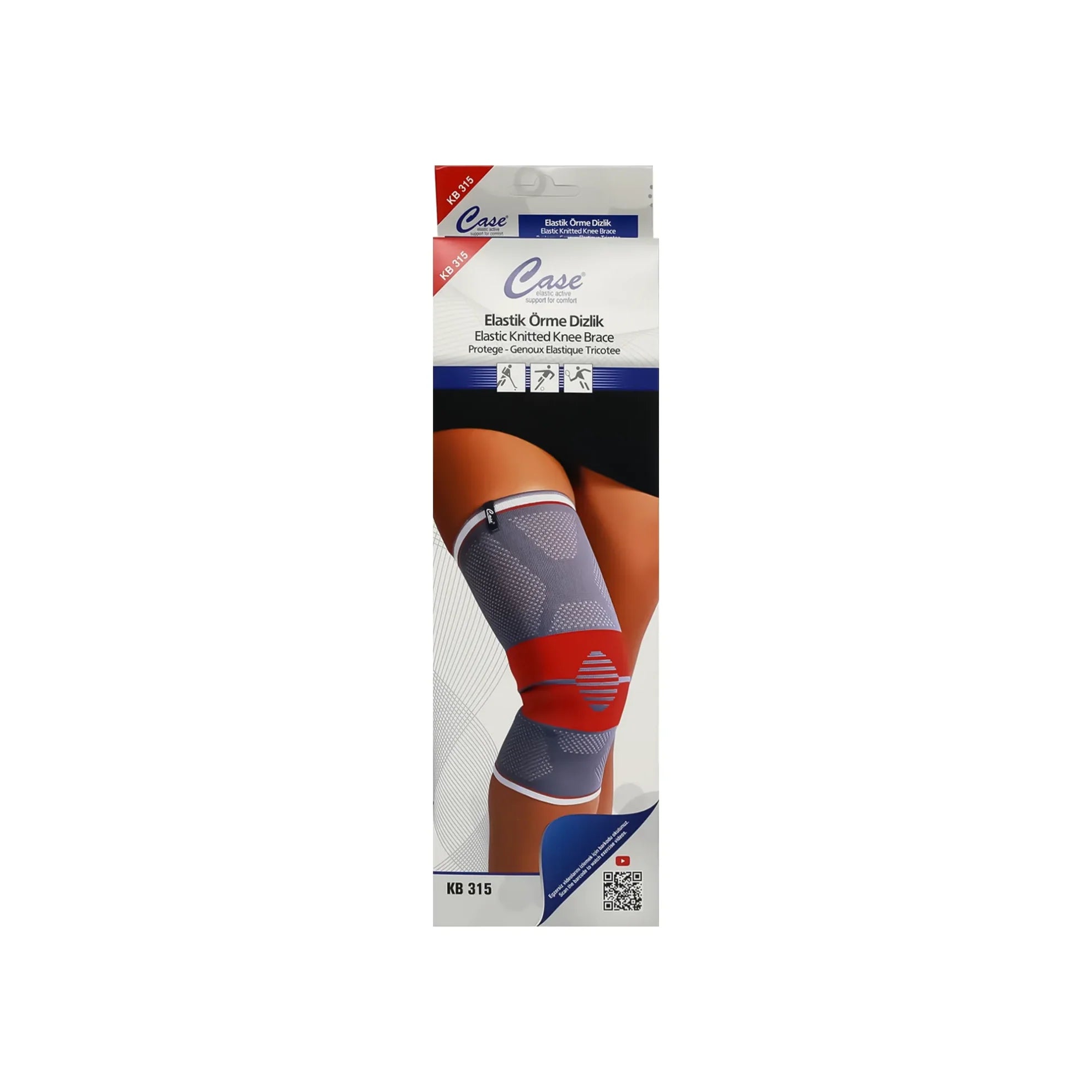 Case Knee Brace Elastic Knitted  M