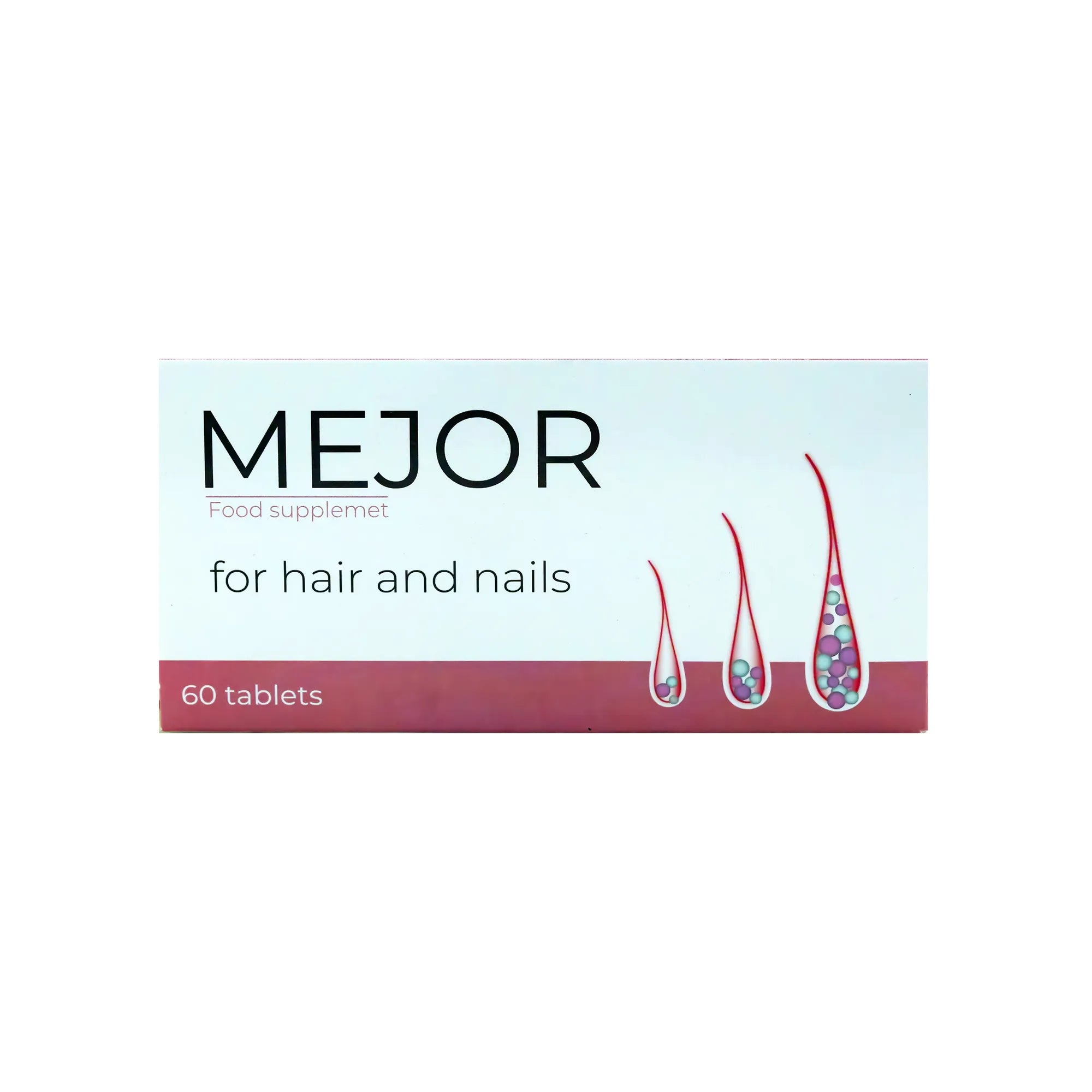 Mejor For Hair and Nails 60 Tabs