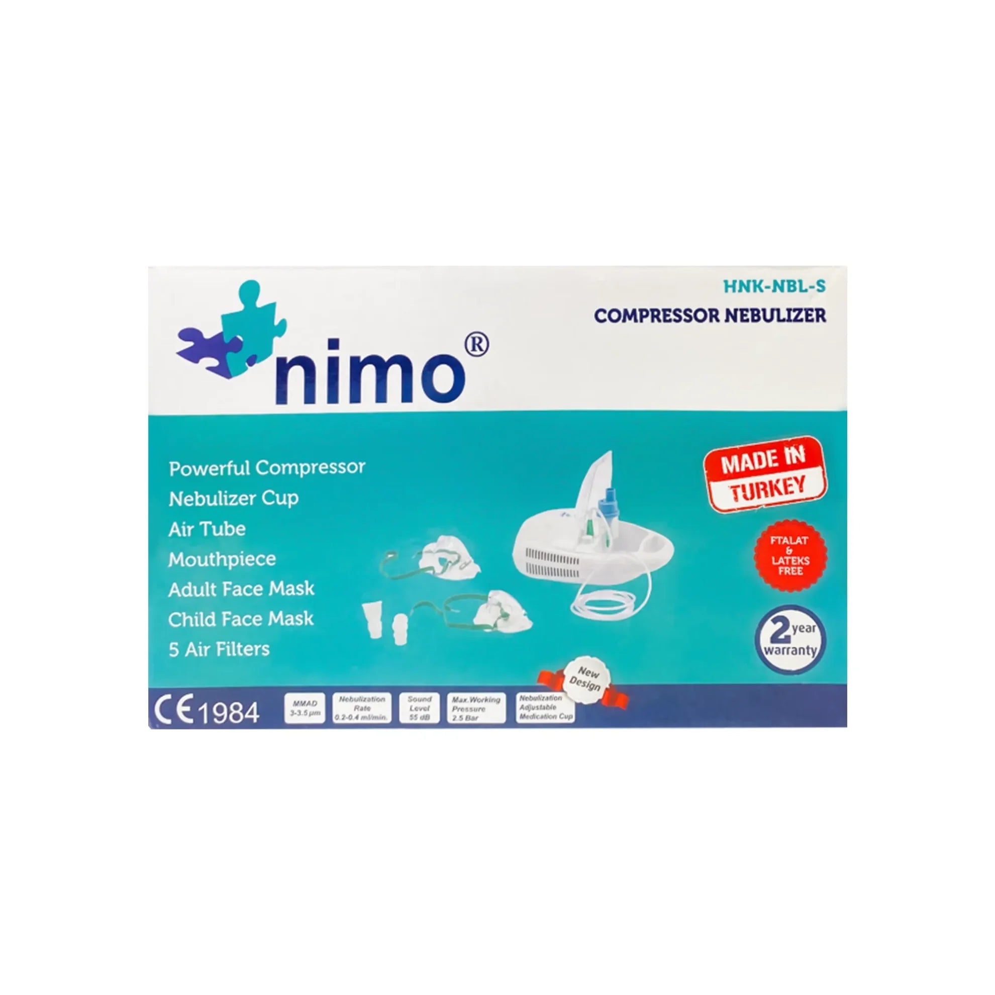 Nimo Compressor Nebulizer HNK-NBL-S