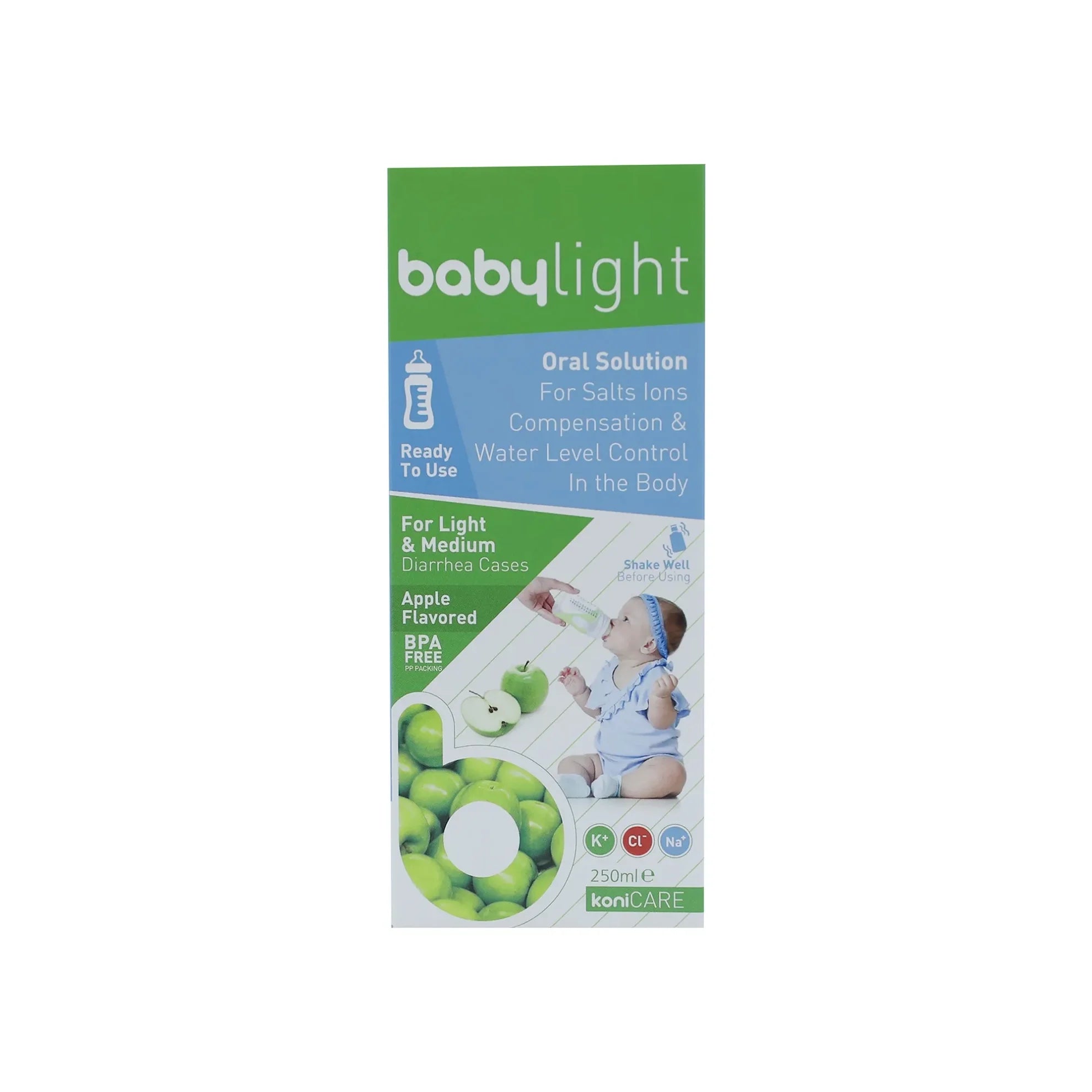 Konicare Babylight Oral Solution Apple Flvr 250ML prevent dehydration