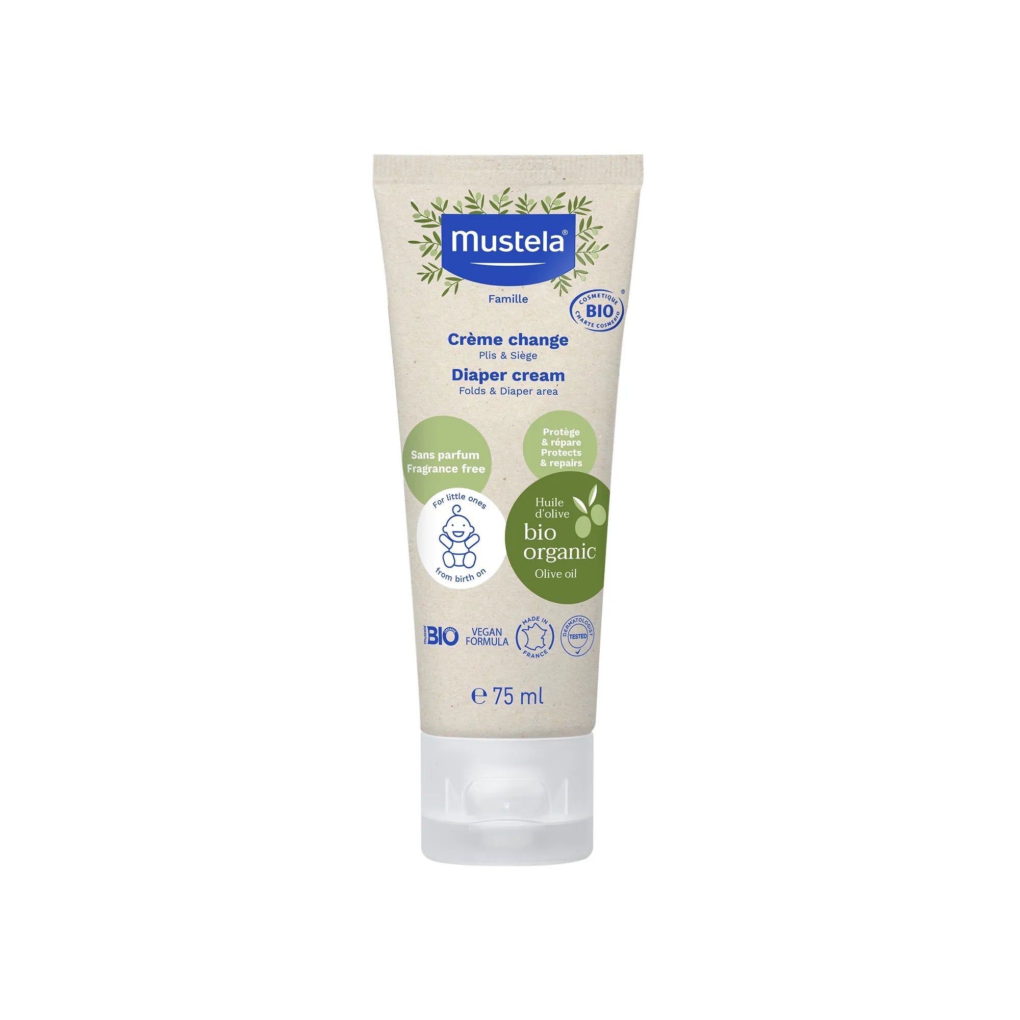 Mustela Bio Organic Diaper Cream 75 ml