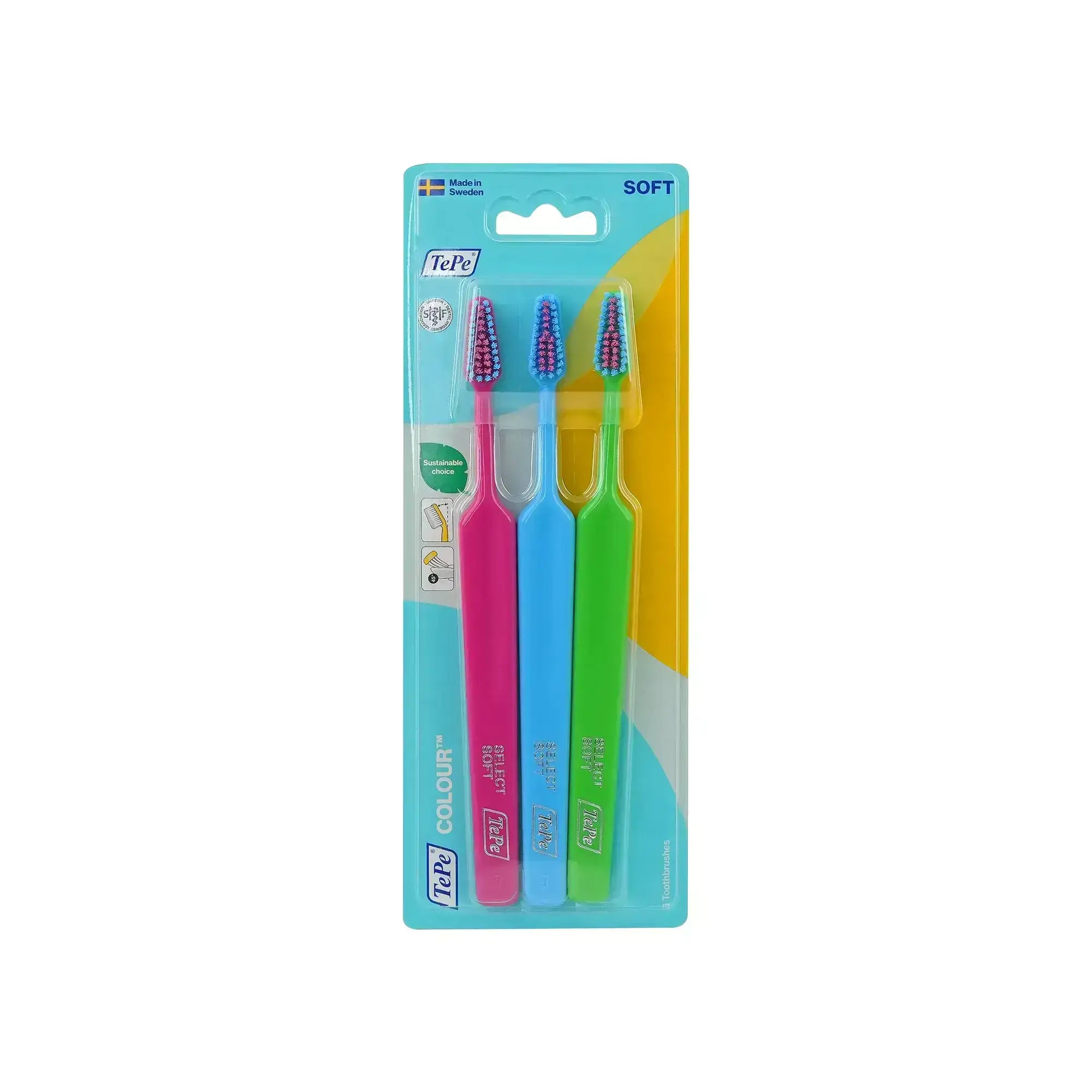 Tepe Colour Soft Toothbrush 3 Pcs 17384/3