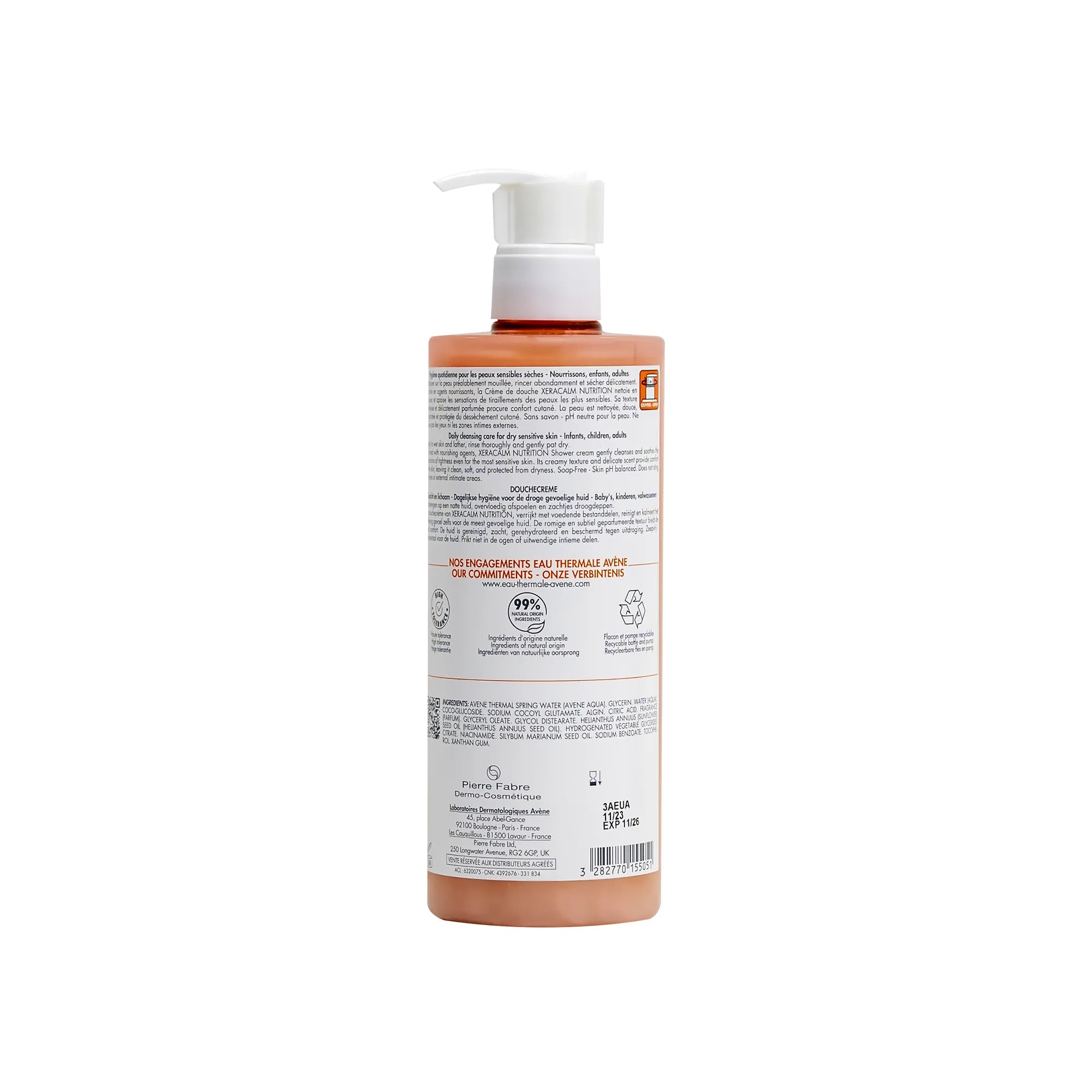 Avene Xeracalm Nutrition Shower Cream 500 ml