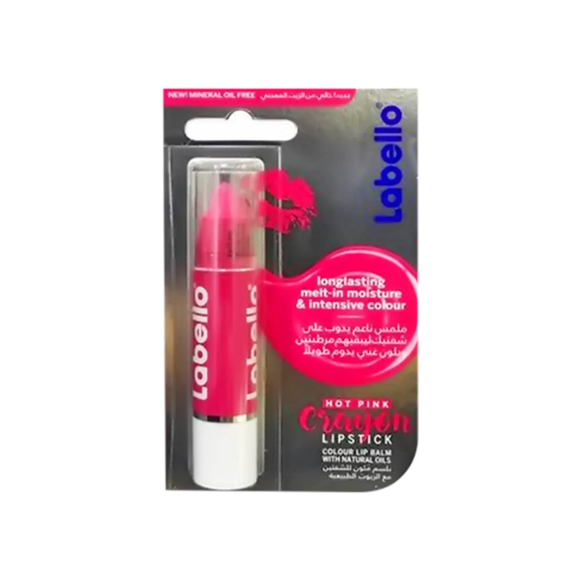 Labello Hot Pink Crayon Lipstick 3 g