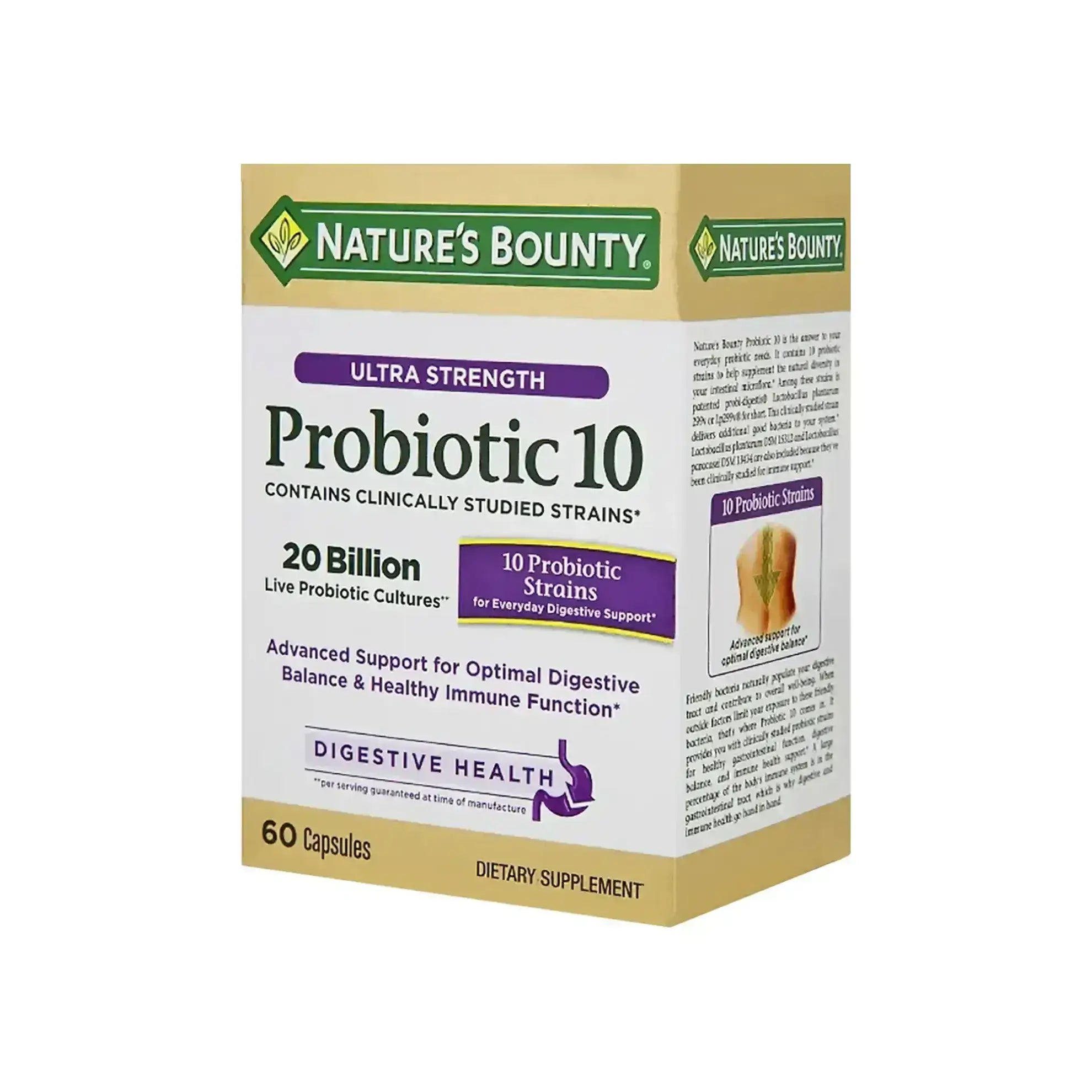 Natures Bounty Ultra Probiotic 10 - 60 Caps