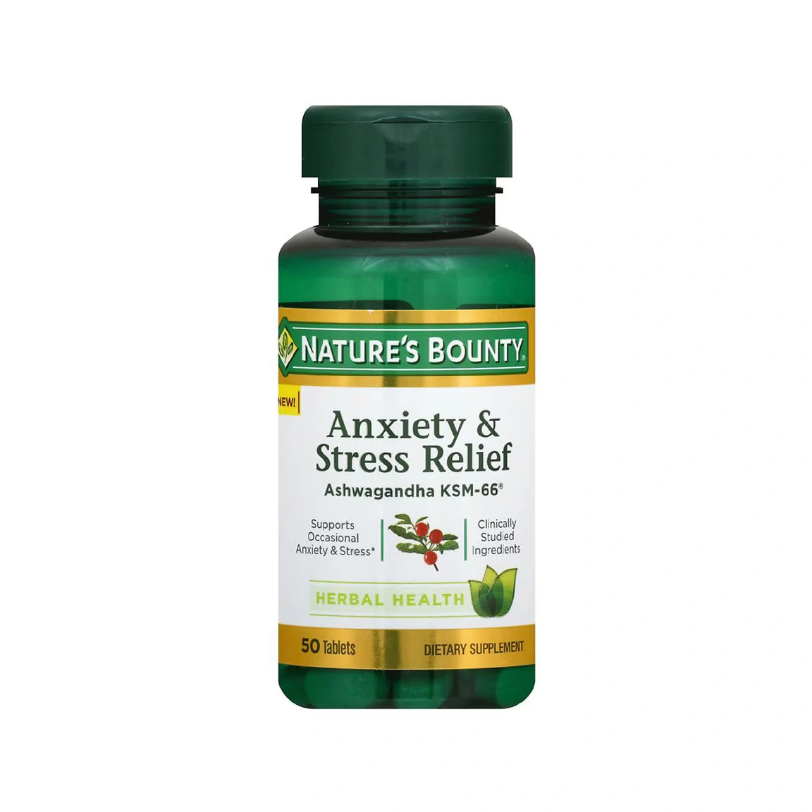 ناتشرز باونتي اشواجندا لتخفيف القلق والتوتر 50 قرص