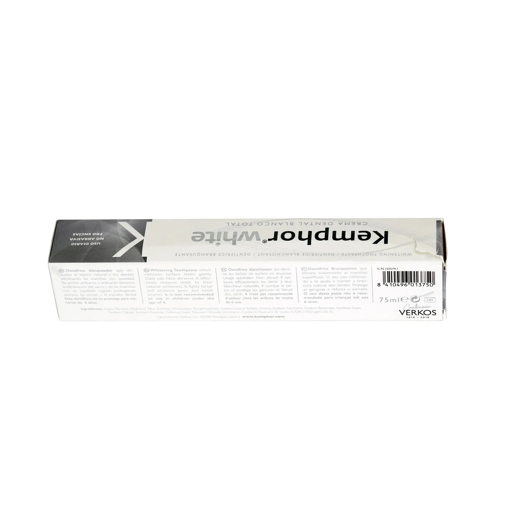 Kemphor White Total Care Toothpaste 75ml