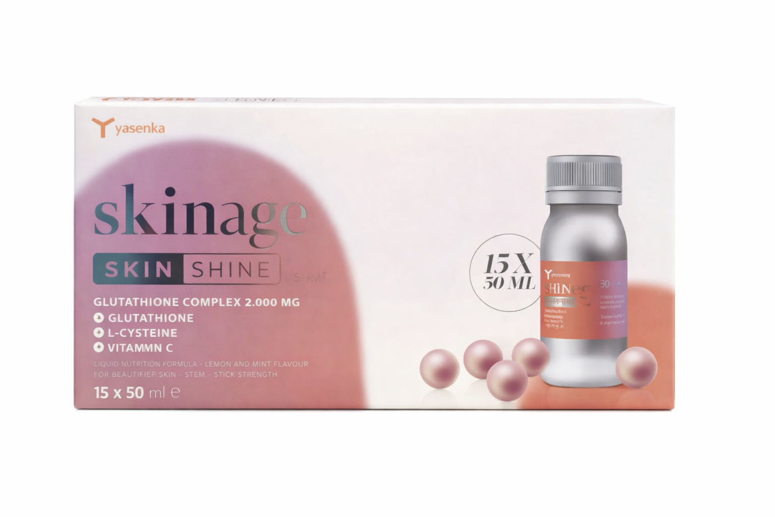 Skinage Skin Shine Shot 2000 Mg 15 X 50 ml